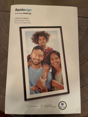 Touch Screen Smart Photo Frame - Black